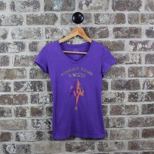 Harry Potter Weasleys Wizard Wheezies Purple Orange V Neck Shortsleeve Top Wom S